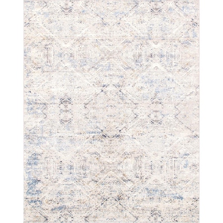 Pasargad Home 10 x 14 ft. Efes Design Power Loom Area Rug, Light Grey PD-189B 10x14